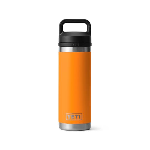 YETI Rambler 18 oz Bottle, Vacuum Insulated, Stainless Steel with Chug Cap, Sandstone Pink
