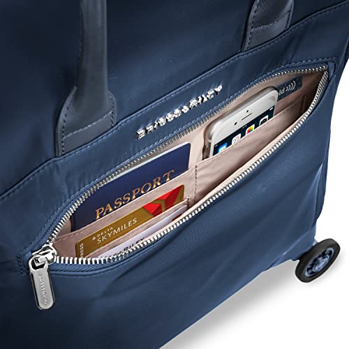 Briggs & Riley Rhapsody Softside Underseat Carry On Cabin Spinner, Black, Wide 16-Inch