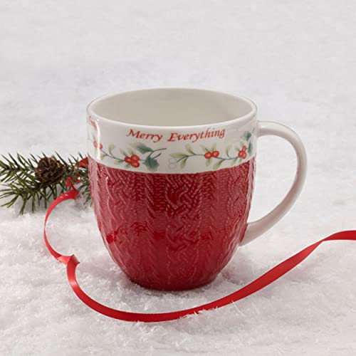 Pfaltzgraff Winterberry Stoneware Mug, 1 Count (Pack of 1), Assorted
