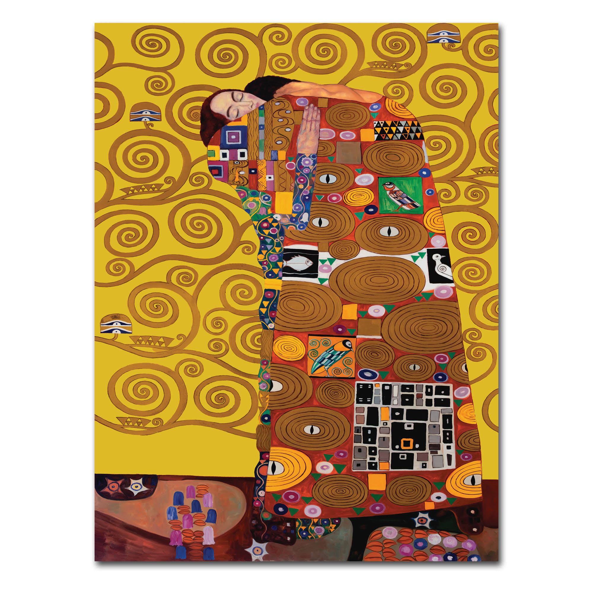 Trademark Global Gustav Klimt &Fulfillment& Canvas Art