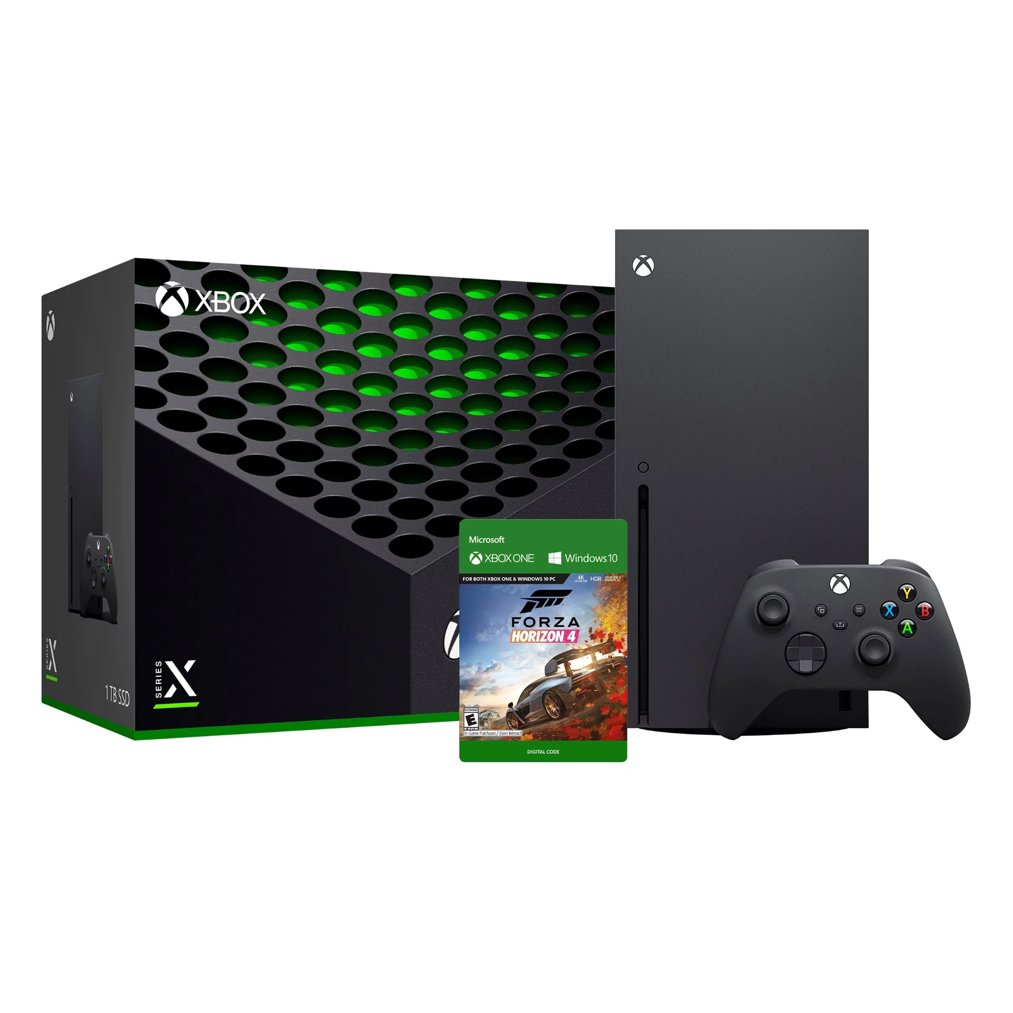 Xbox Series X Gaming Console Bundle - 1TB SSD Black Flagship Xbox Console and Wireless Controller with Forza Horizon 4 Full Game - Radiant Selections