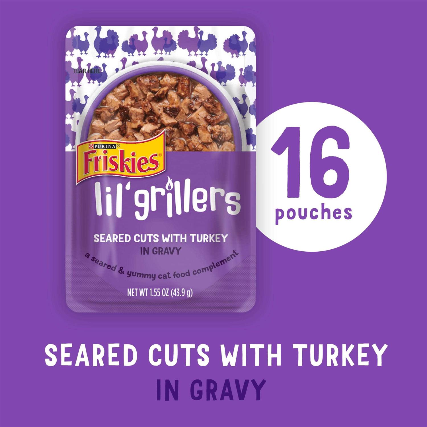 Friskies Lil Grillers Seared Cuts Gravy Wet Cat Food - Pet Supplies online store