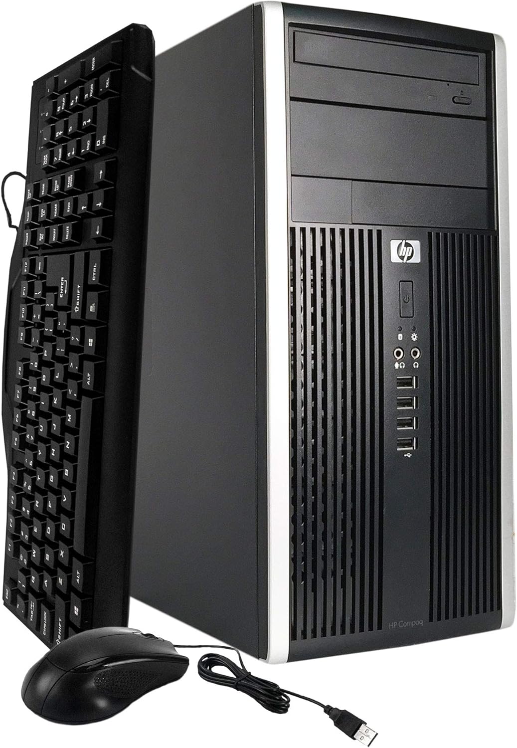 HP Compaq Elite 6300 Tower Business Desktop Computer, Intel Quad-Core i5-3470 up to 3.60GHz, 8GB RAM, 256GB SSD + 500GB HDD, DVD, WiFi, USB 3.0, Windows 10 Professional (Renewed)