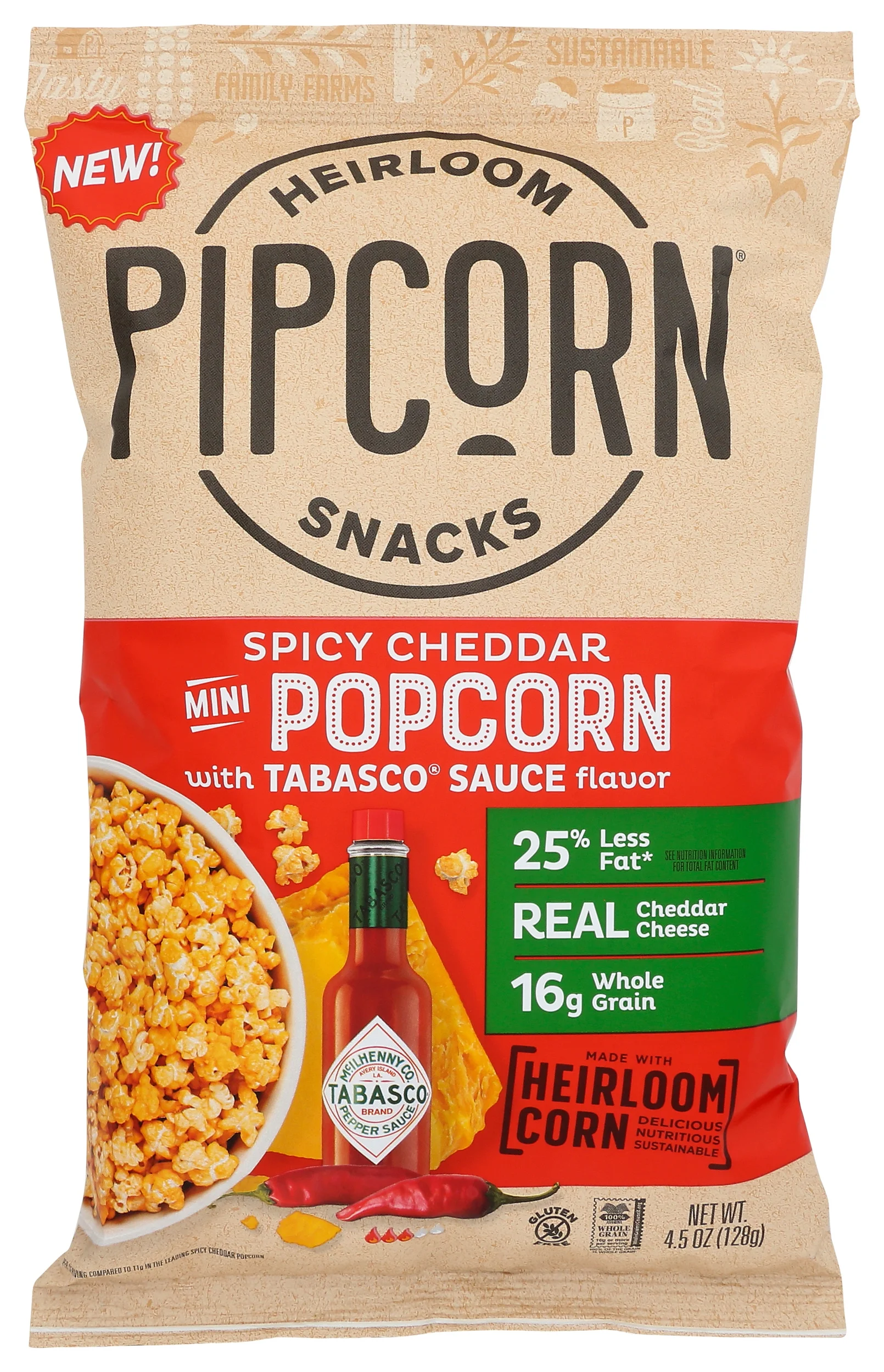 Pipcorn Heirloom Snacks® Pipcorn Heirloom Mini Popcorn 4.5 Ounce Pack Of 12