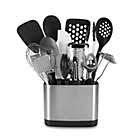 OXO Good Grips 15-Piece Kitchen Tool Set, Contoured Bottom Keeps Tools Upright, The Removable Tray Makes Cleaning Easy
