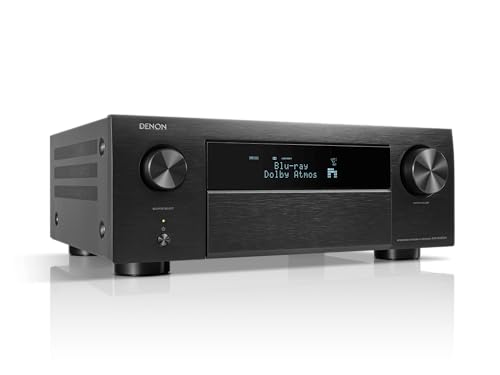 Denon AVR-X3800H 9.4-Ch Receiver - 8K UHD Home Theater AVR (105W X 9) Built-in Bluetooth, Wi-Fi & HEOS Multi-Room Streaming, Dolby Atmos, DTS:X, IMAX Enhanced & Auro 3D