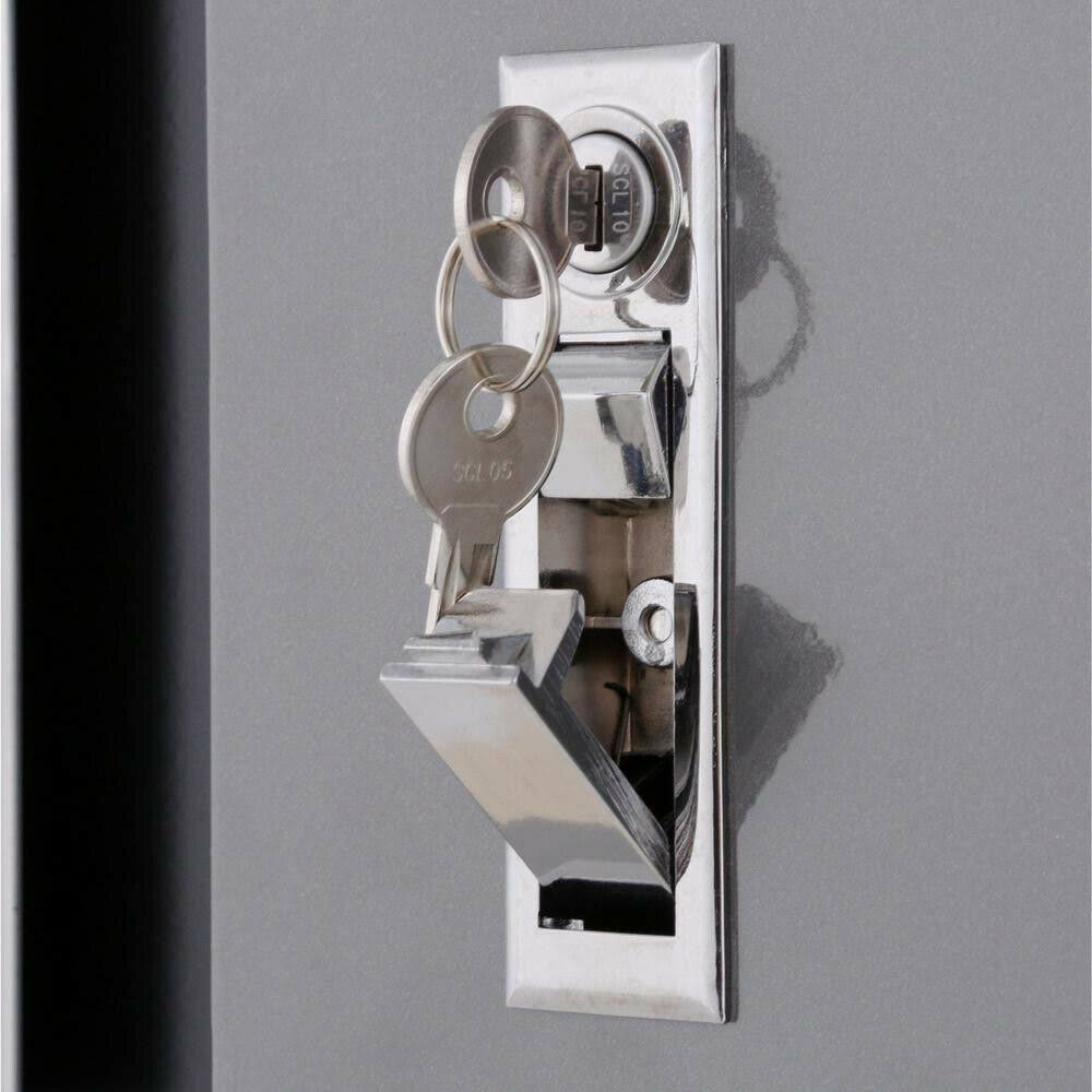 Husky 26 in. H x 30 in. W x 12 in. D Deluxe Steel Garage Wall Cabinet in Black/Grey