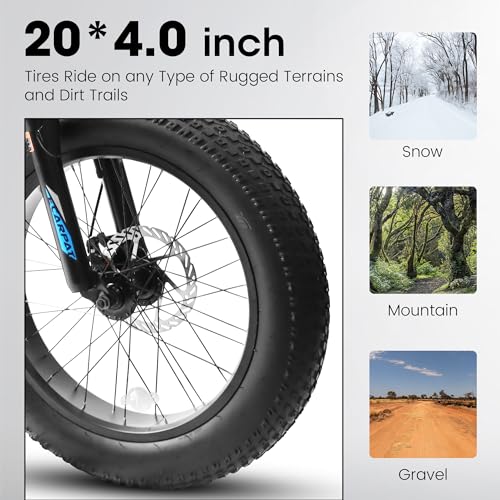 20 inch Kids Mountain Bike for Boys Girls 7-15 Years Old, 4