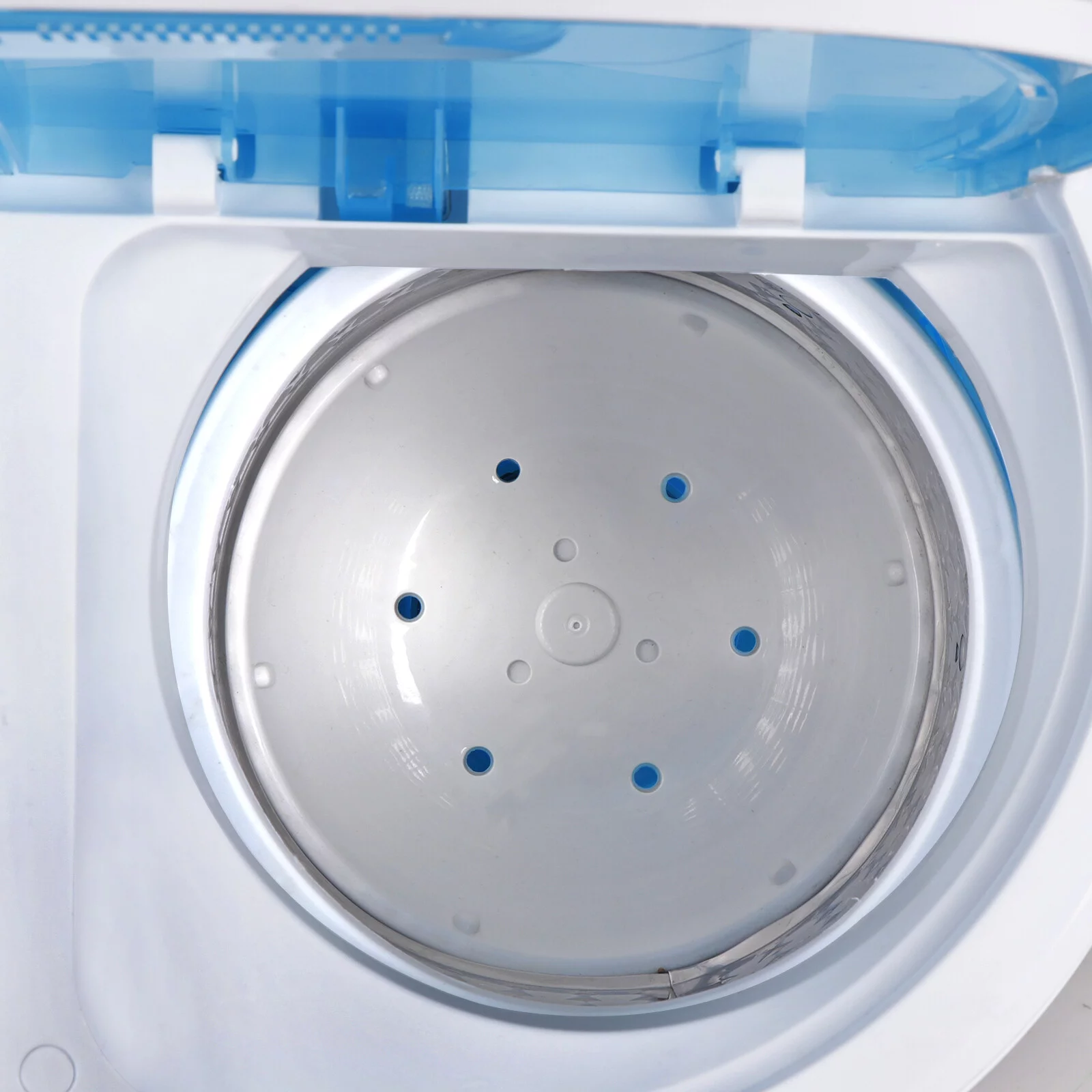 SuperDeal Compact Lightweight Twin Tub Washing Machine Top Load 6lbs Washer 4lbs Dryer