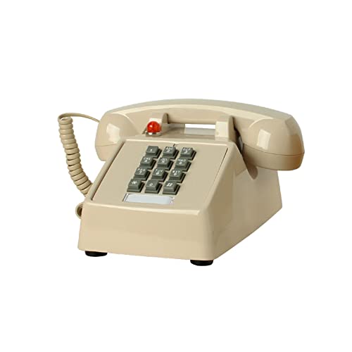 TelPal CordedTelephones Landline Home Phone Single Desk Old School Phone Hearing Impaired Telephones for Seniors Old Fashion Phones for Home & Hotel Wired Telefono Antiguo Extra Loud Ring