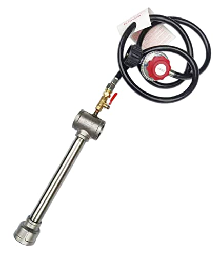 Propane Forge Burner with Regulator, Knife Making Gas Forge Burner for Blacksmithing Metal Foundry Furnace