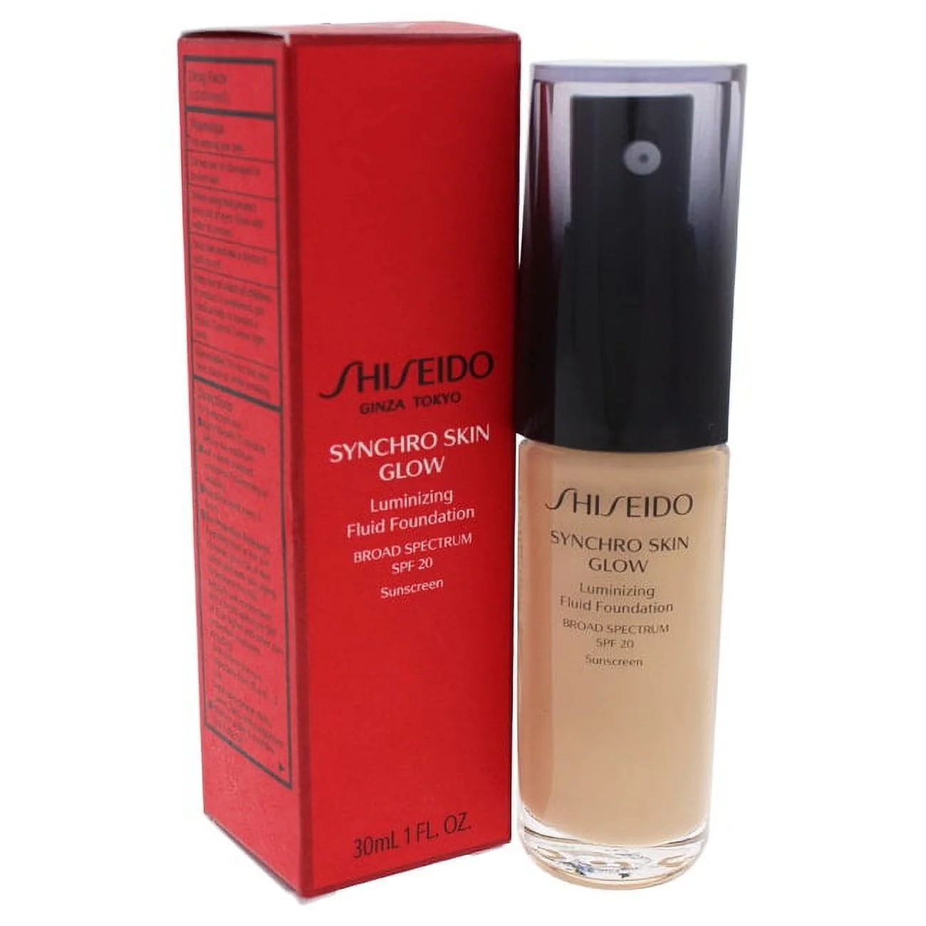 SHISEIDO SYNCHRO SKIN FOUNDATION 1.0 OZ NEUTRAL SHISEIDO/SYNCHRO SKIN NEUTRAL FOUNDATION LIQUID 1.0 OZ (30 ML) OIL-FREE SPF 20