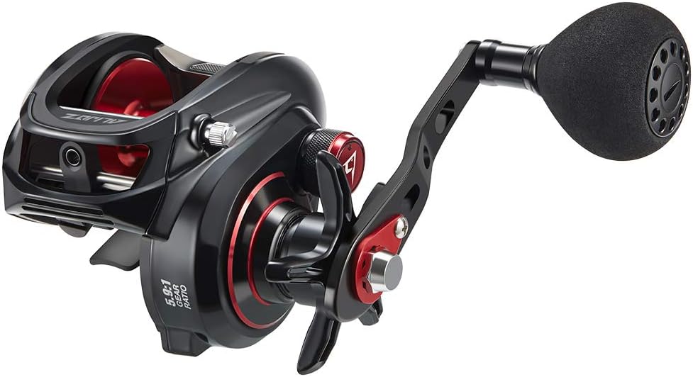 Piscifun Alijoz Baitcasting Reels - Size 300 Aluminum Frame Baitcaster, 33Lbs Max Drag Low Profile Baitcaster Reel, 5.9:1/8.1:1 Gear Ratio, Freshwater and Saltwater Powerful Handle Casting Fishing Reel