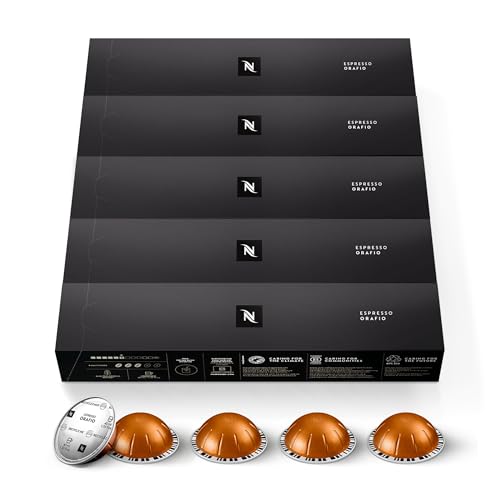 Nespresso Capsules Vertuo, Espresso Bold Variety Pack, Medium and Dark Roast Coffee, 40-Count Espresso Pods, Brews 1.35oz.