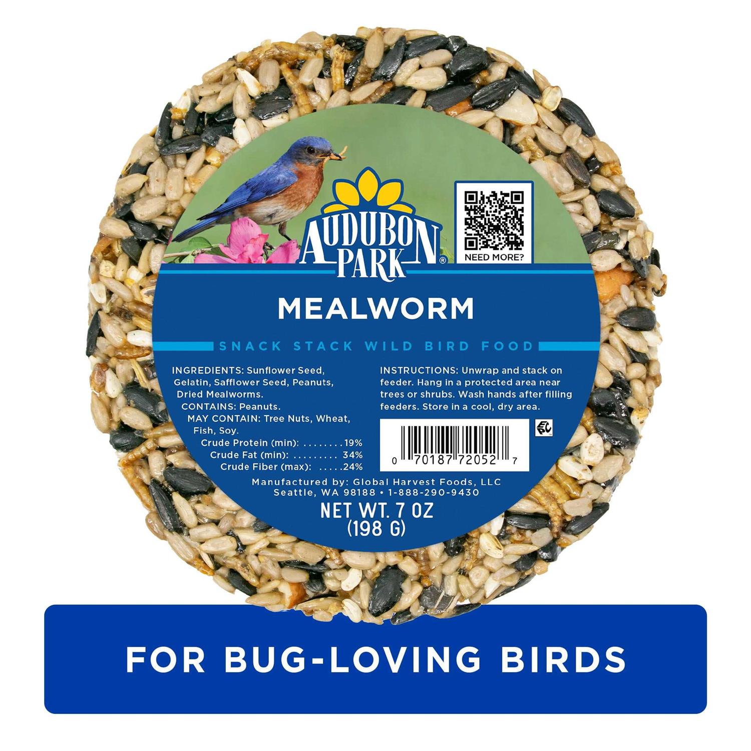 Audubon Park Mealworm Snack Stack Wild Bird Food - Pet Supplies online store