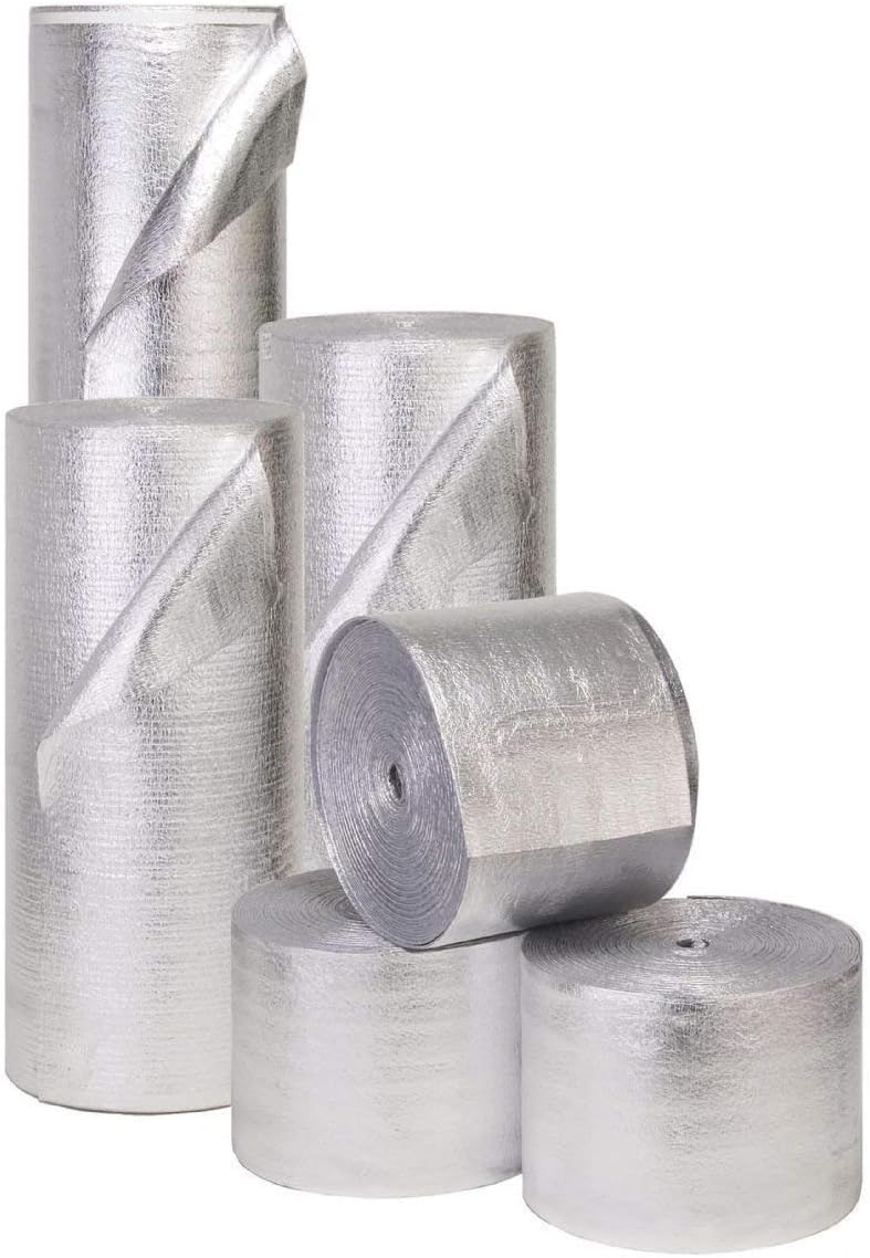 2 Car White Reflective Foam Core Garage Door Insulation Kit (Fits 16x7 and 16x8)