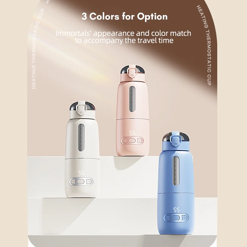 Tomshoo Wireless Instant Water Warmer, 300ml Capacity, Built in Battery, Portable Electric Kettle for Baby, Car Travel