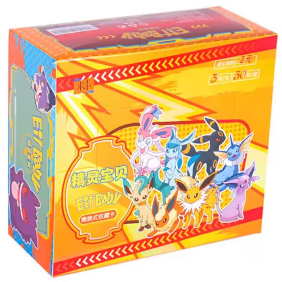 Pokemon Trading Card Game Booster Box, 30 Packs, Chinese Version, Collector Cards with Display Box