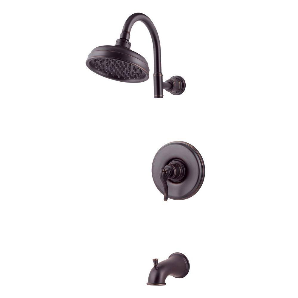 Pfister R89-8YPY Ashfield Tuscan Bronze Tub u0026 Shower Trim Kit