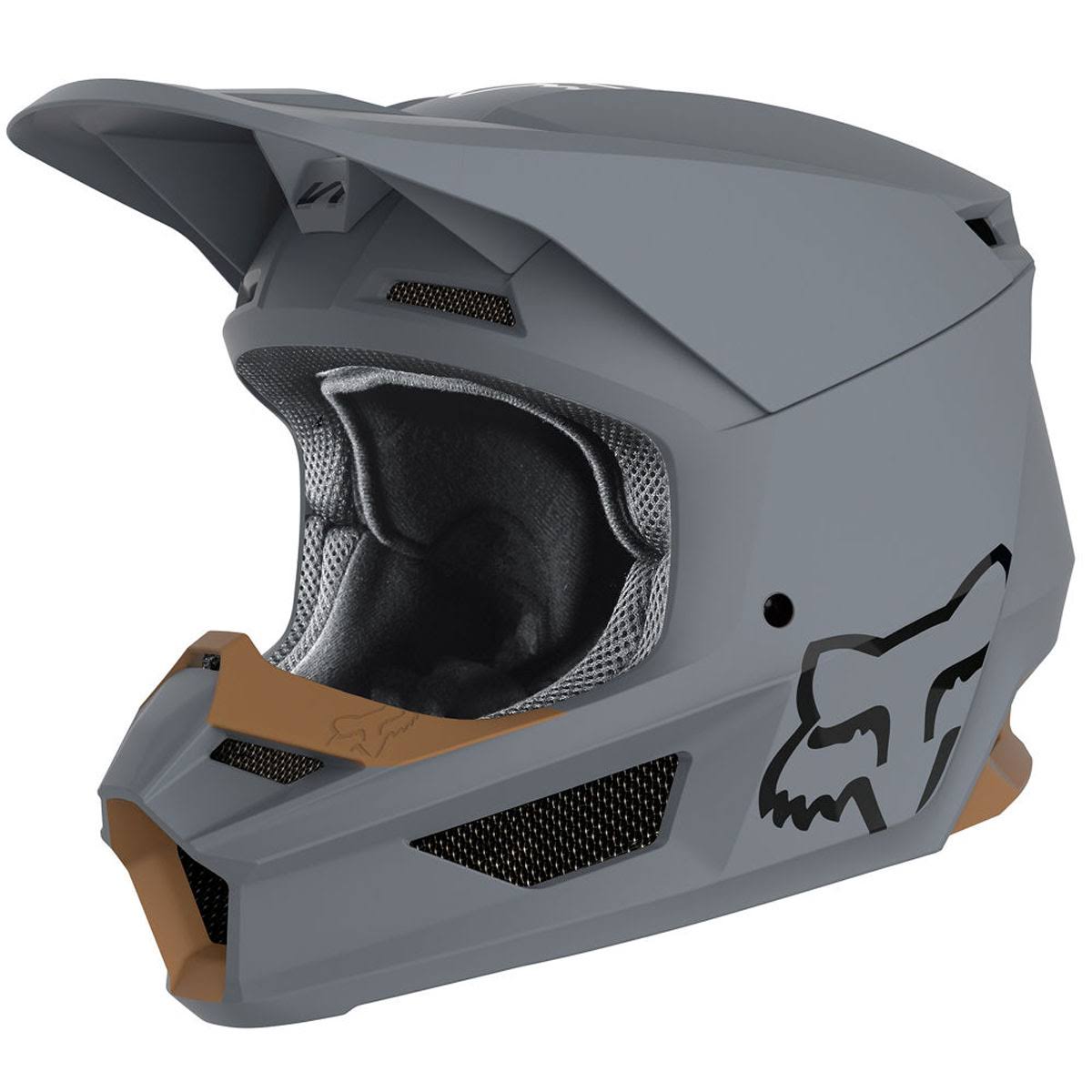 Fox Racing V1 Matte Helmet - Stone