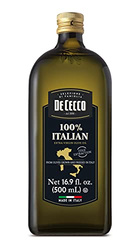 De Cecco Extra Virgin Olive Oil, Classico, Cold Extraction, Great for Cooking & Smooth Taste, 101.4 Fl Oz
