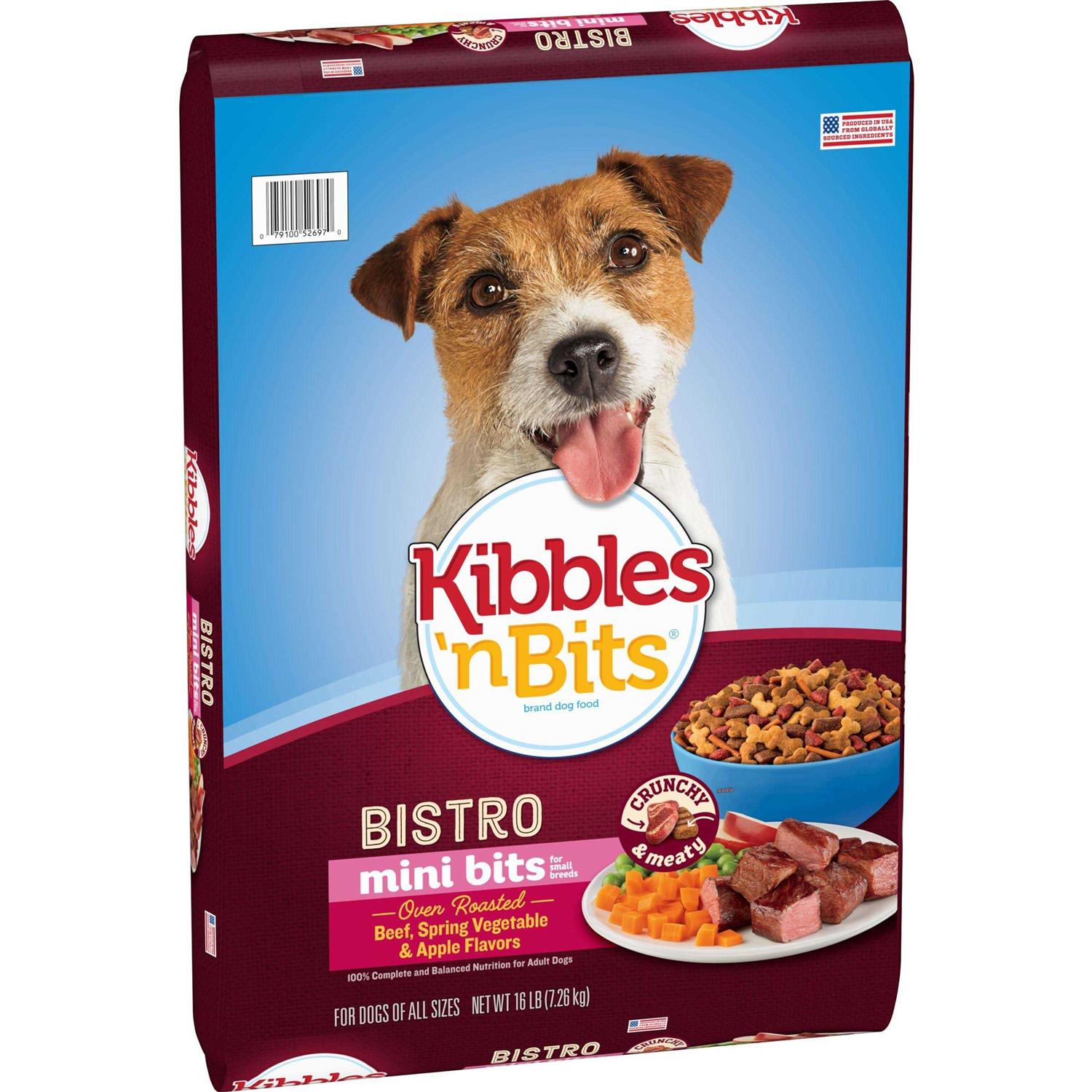 Kibbles n Bits Mini Bits Beef Chicken Dog Food - Pet Supplies online store