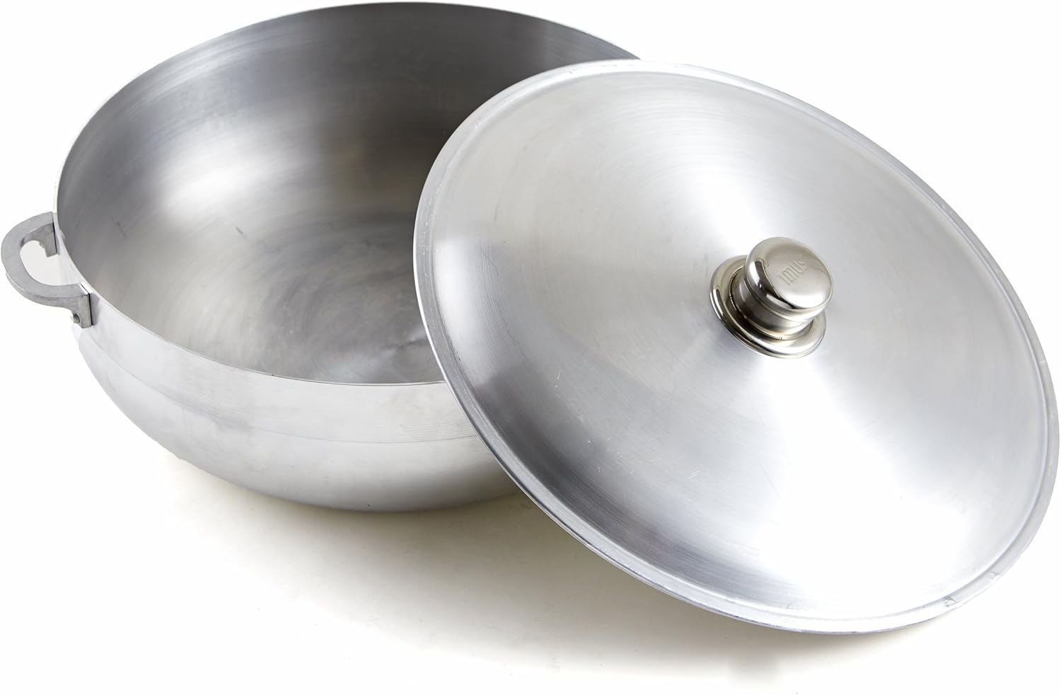 IMUSA USA, Silver Traditional Caldero with Lid 7.5-Quart, 6.9