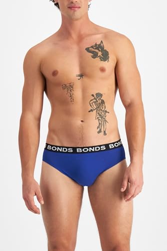 Bonds Classic Everyday Brief Underwear in Cotton Blend for Men, 3-Pack