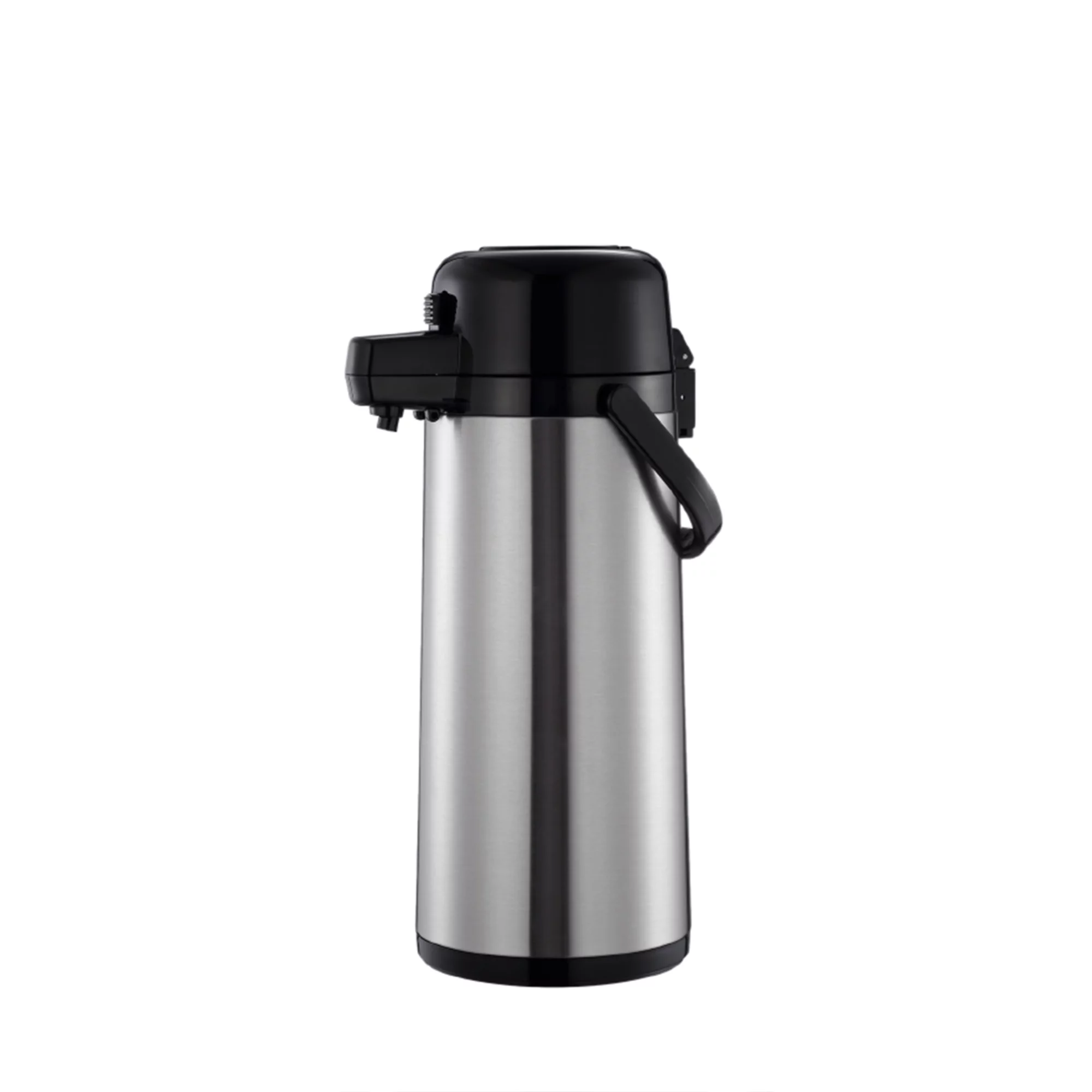 Excellante 2.5 LITER/84 OZ Airpot, Stainless Steel Body, Glass Lined, Push Button