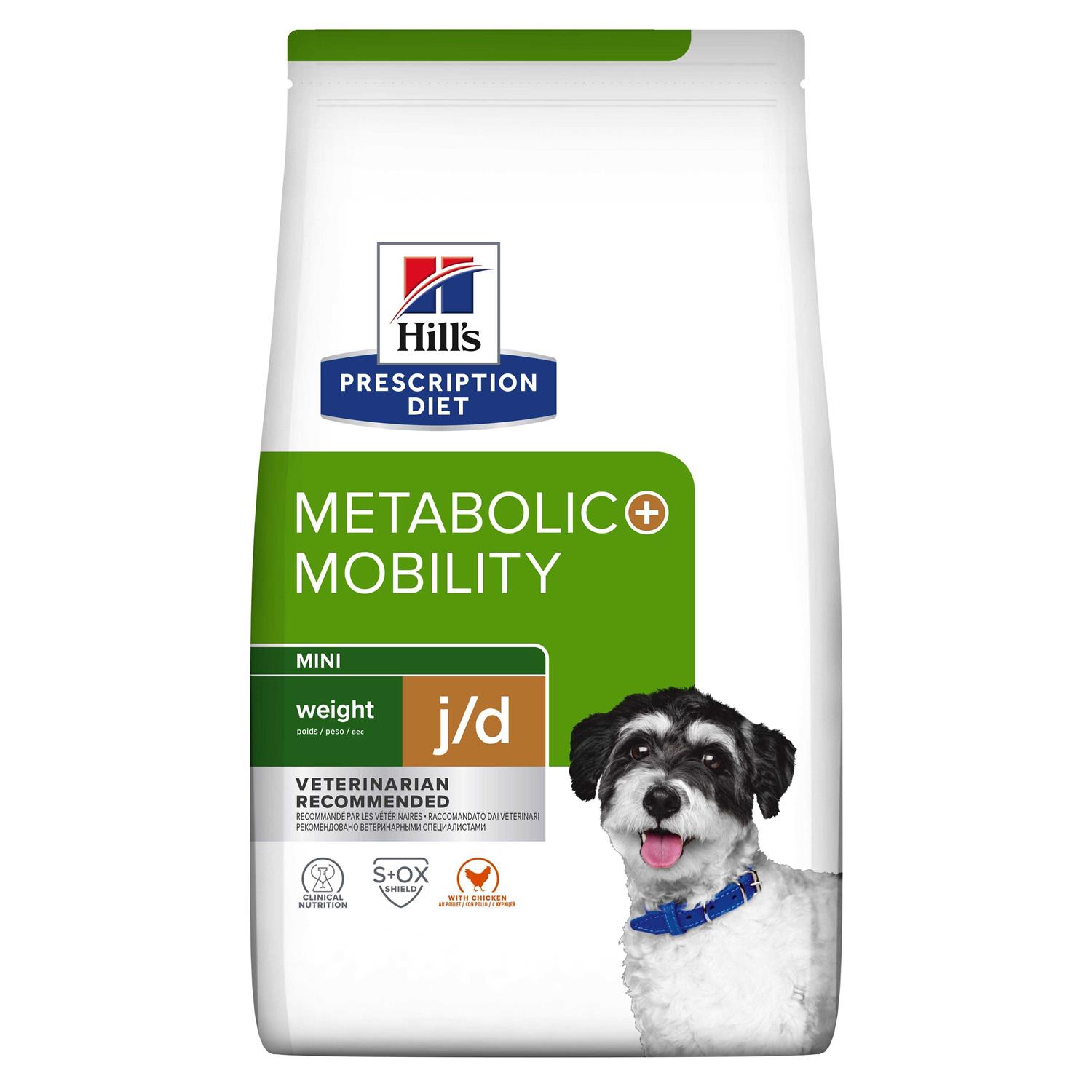 Hill's Prescription Diet Metabolic + Mobility Weight & Joint Care Chicken Flavor Dry Dog Food - Pet Supplies online store