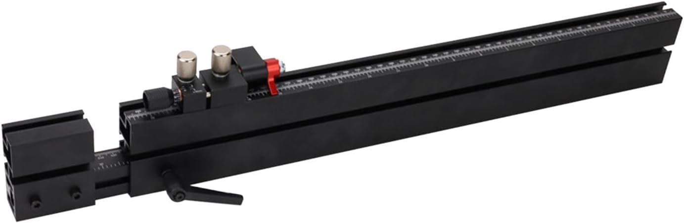MYCENSE Table Saw Miter Gauge Fence, Telescoping 941mm double Sided Scale Extended Support for Woodwork Furniture