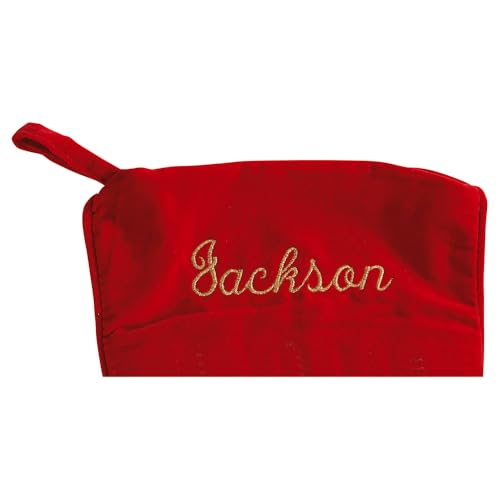 Lillian Vernon Santa Personalized Heirloom Christmas Needlepoint Stocking Stocking, 100% Wool, 9.5