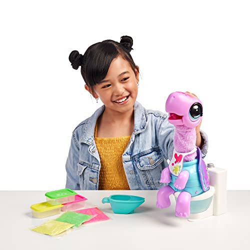 Little Live Pets Gotta Go Flamingo Value Pack: Sherbet | Interactive Plush Toy That Eats, Sings, Dances, Poops and Talks. Bonus Food, Containers and Bib. Batteries Included. for Kids Ages 4+.