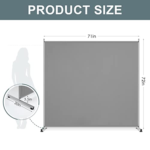 Rantila Indoor Room Divider, Portable Office Divider, Room Divider Wall Screen 2 Large Panel, Folding Partition Privacy Screen Walls Dividers for Room Separator 142