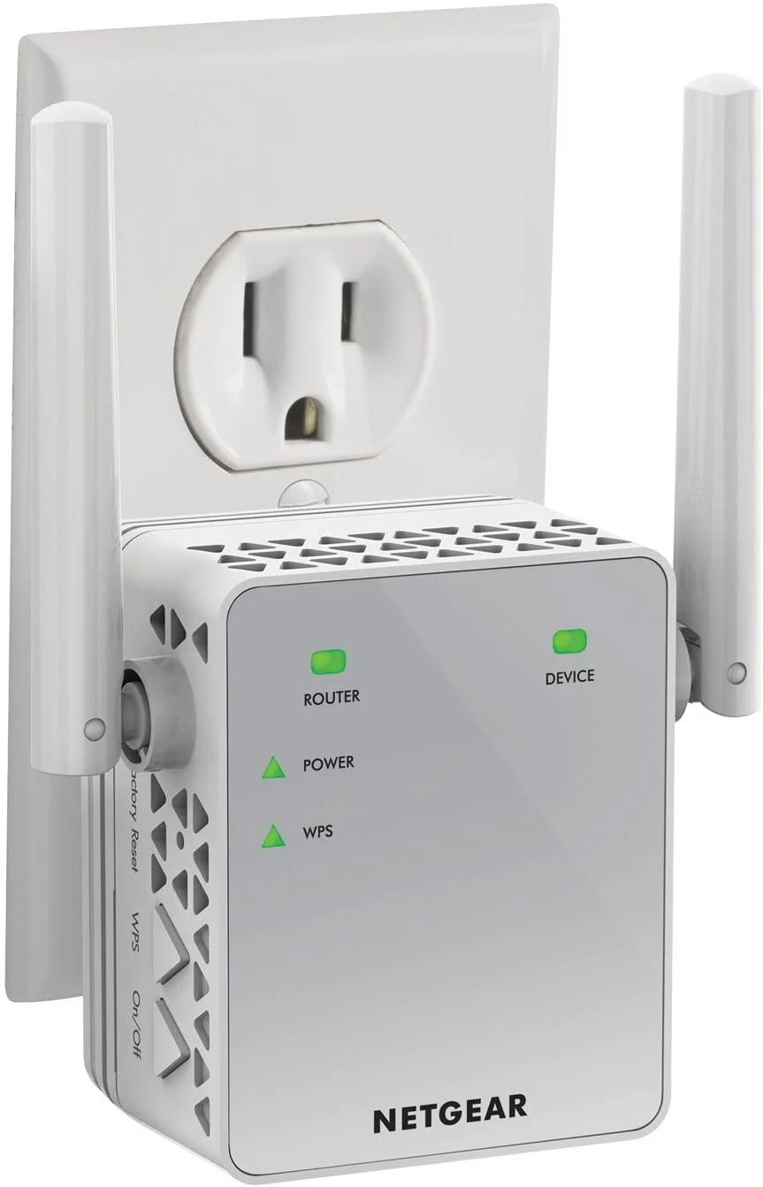 Wi-Fi Range Extender EX3700 - Coverage Up to 1000 Sq Ft and 15 Devices with AC750 Dual Band Wireless Signal Booster & Repeater (Up to 750Mbps Speed), and Compact Wall Plug Design