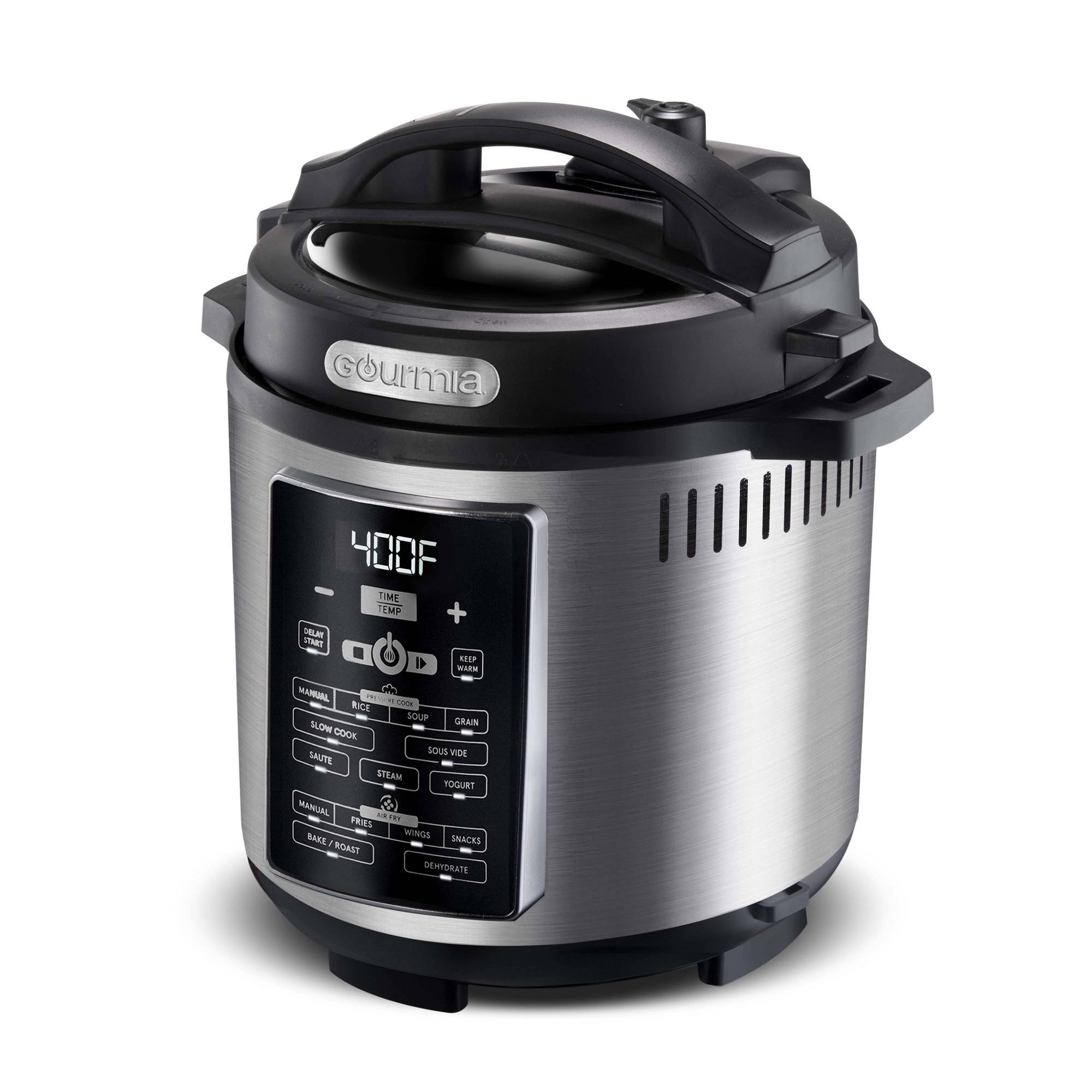 Gourmia One-Lid Pressure Cooker Air Fryer 82498065
