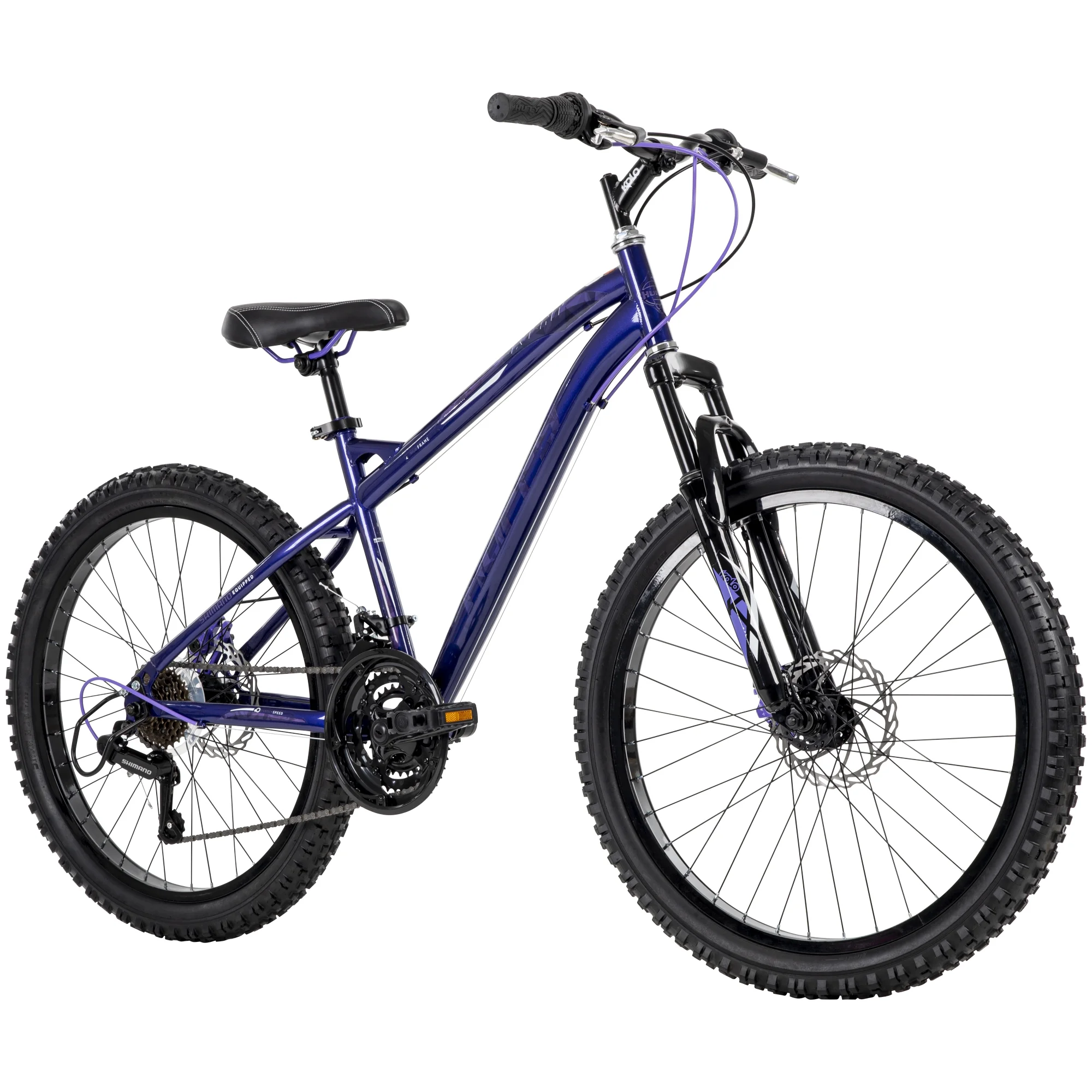 Huffy Extent Girls’ 24-inch Mountain Bike, 18-speed, Purple 