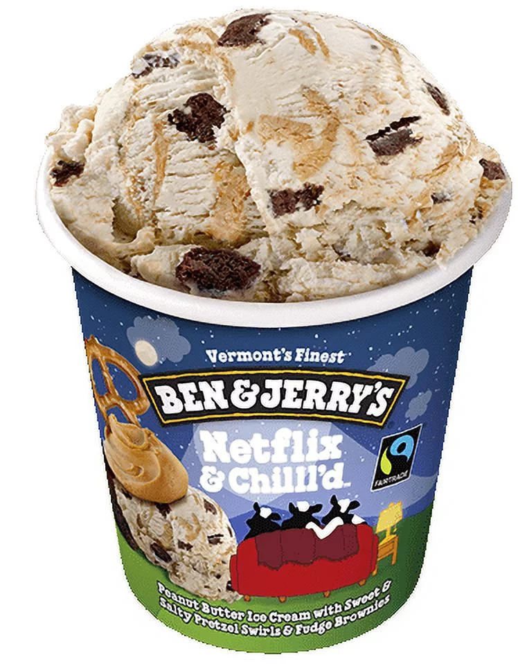 Ben & Jerry's Netflix & Chilll'd Ice Cream, 16 oz. Pint, 6-Pack (Frozen)