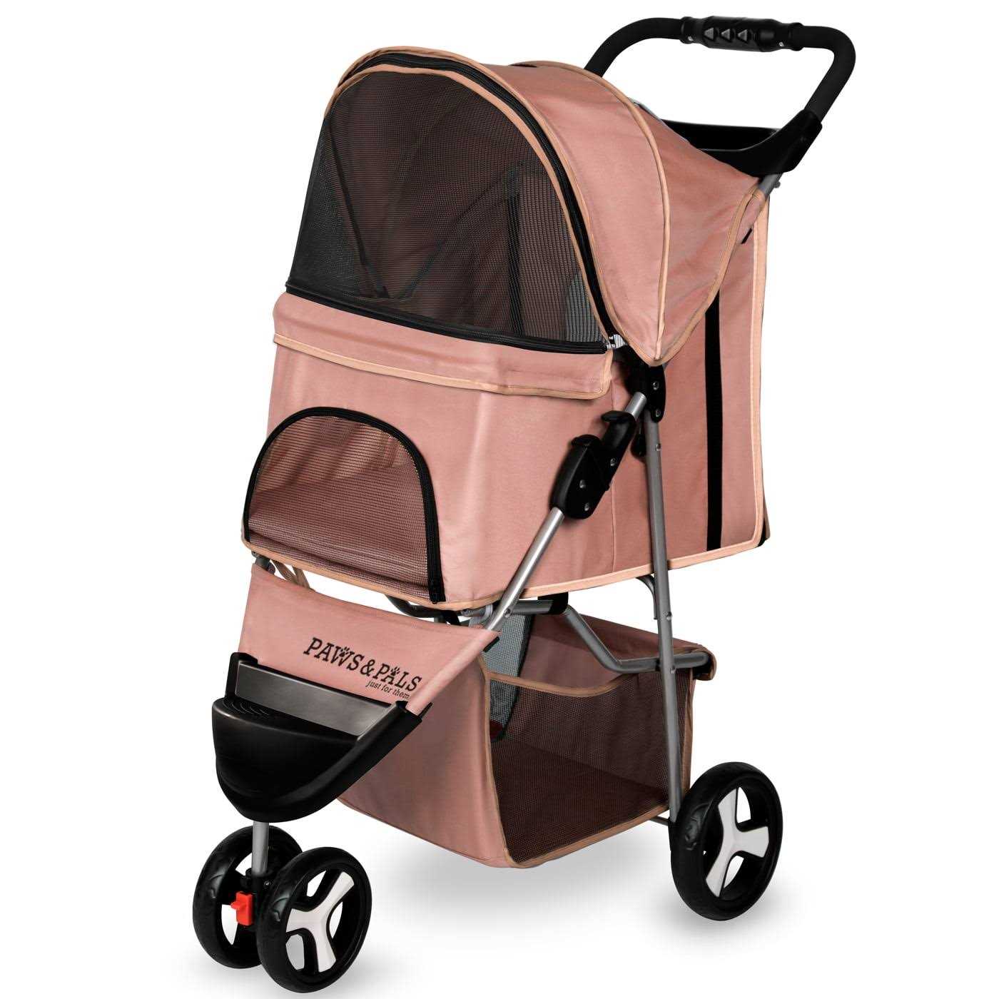 Paws & Pals 3 Wheel Foldable Pet Stroller - Pet Supplies online store