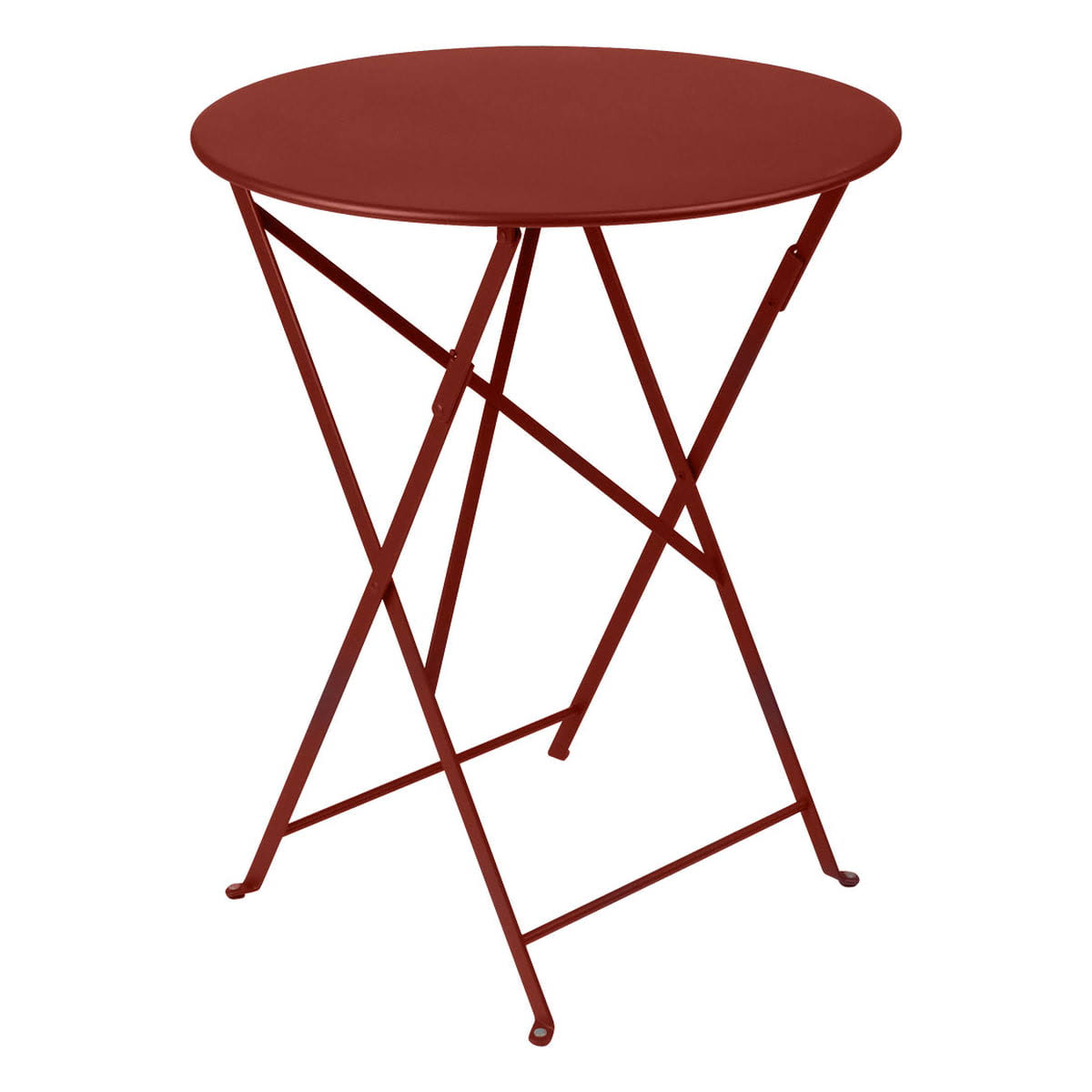 Fermob - Bistro 24x22 Round Folding Table - Red Ochre