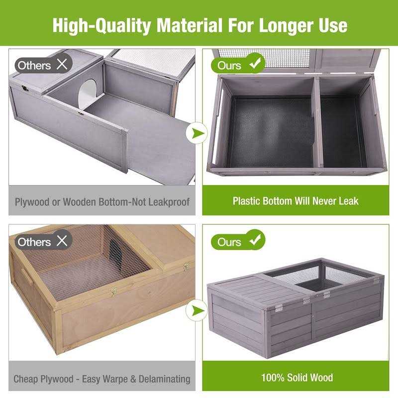 GUTINNEEN Tortoise Cage Large Tortoise Habitat with Light Support Frame - Pet Supplies online store