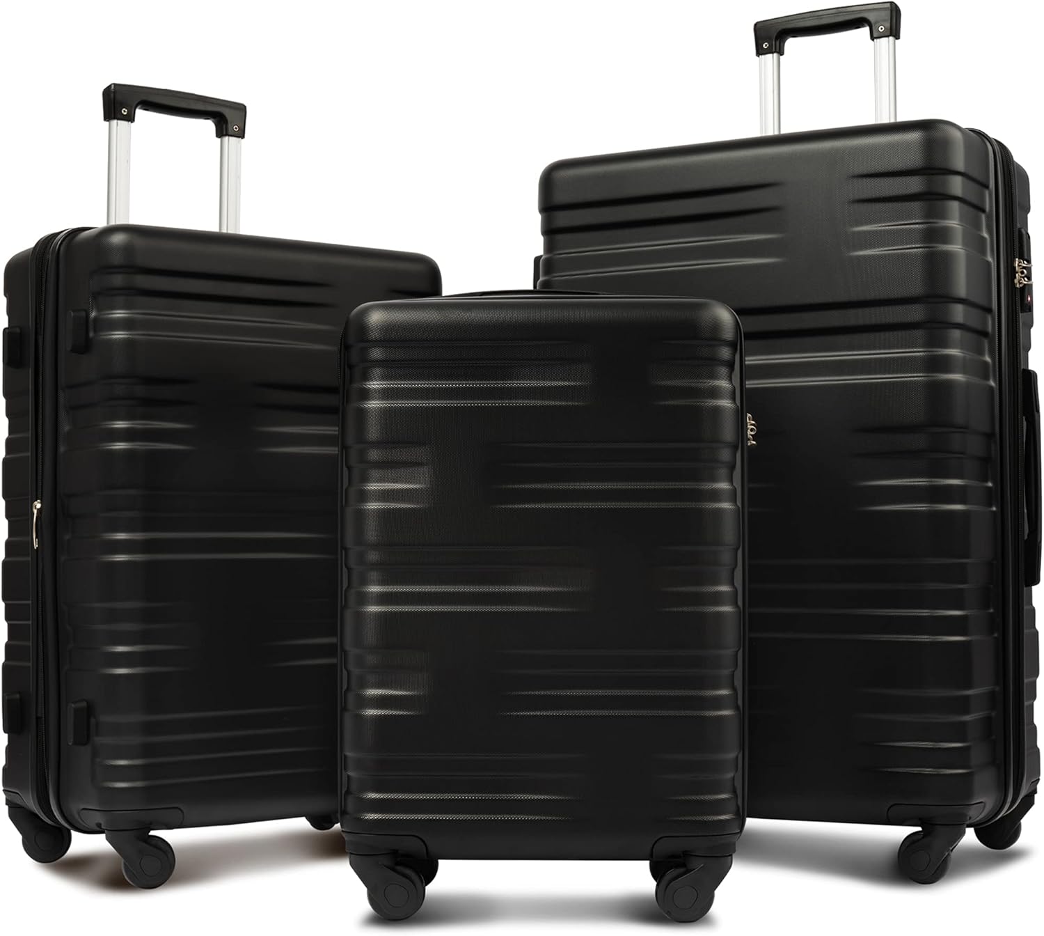 Merax Luggage Sets 3 piece Carry on Luggage Suitcase Sets of 3, Hard Case Luggage Sets Clearance Expandable