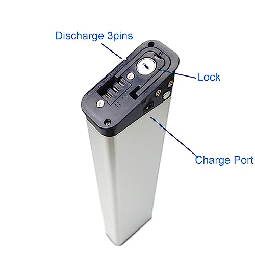 36V 10Ah Lithium Ion Folding Ebike Battery for 450W E-Bike Electric Bike Bicycle, 9Ah