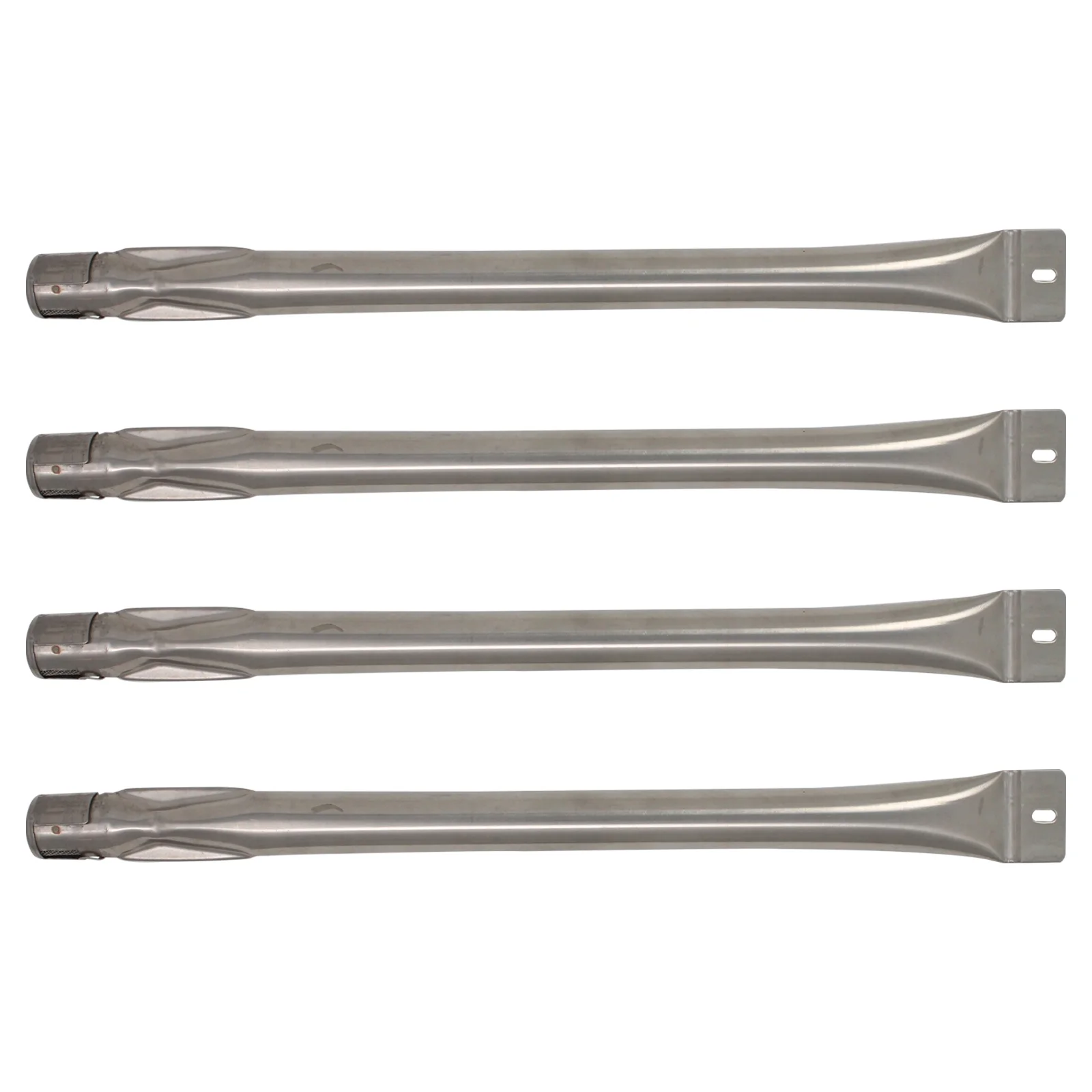 4-Pack BBQ Gas Grill Tube Burner Replacement Parts for Kenmore 148.1637110 - Compatible Barbeque Stainless Steel Pipe Burners