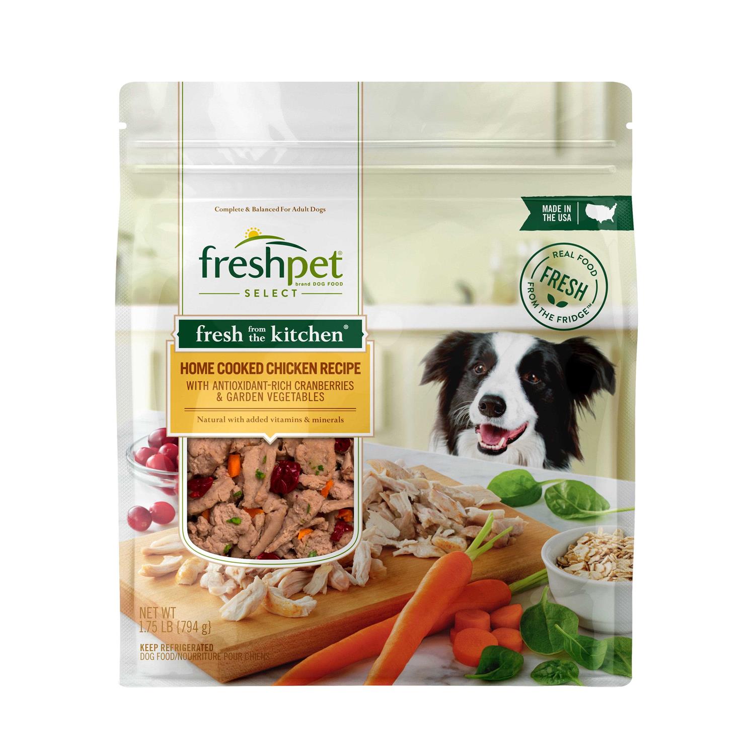 Freshpet Fresh from the Kitchen Select Home Cooked Chicken Recipe Dog Food - Pet Supplies online store