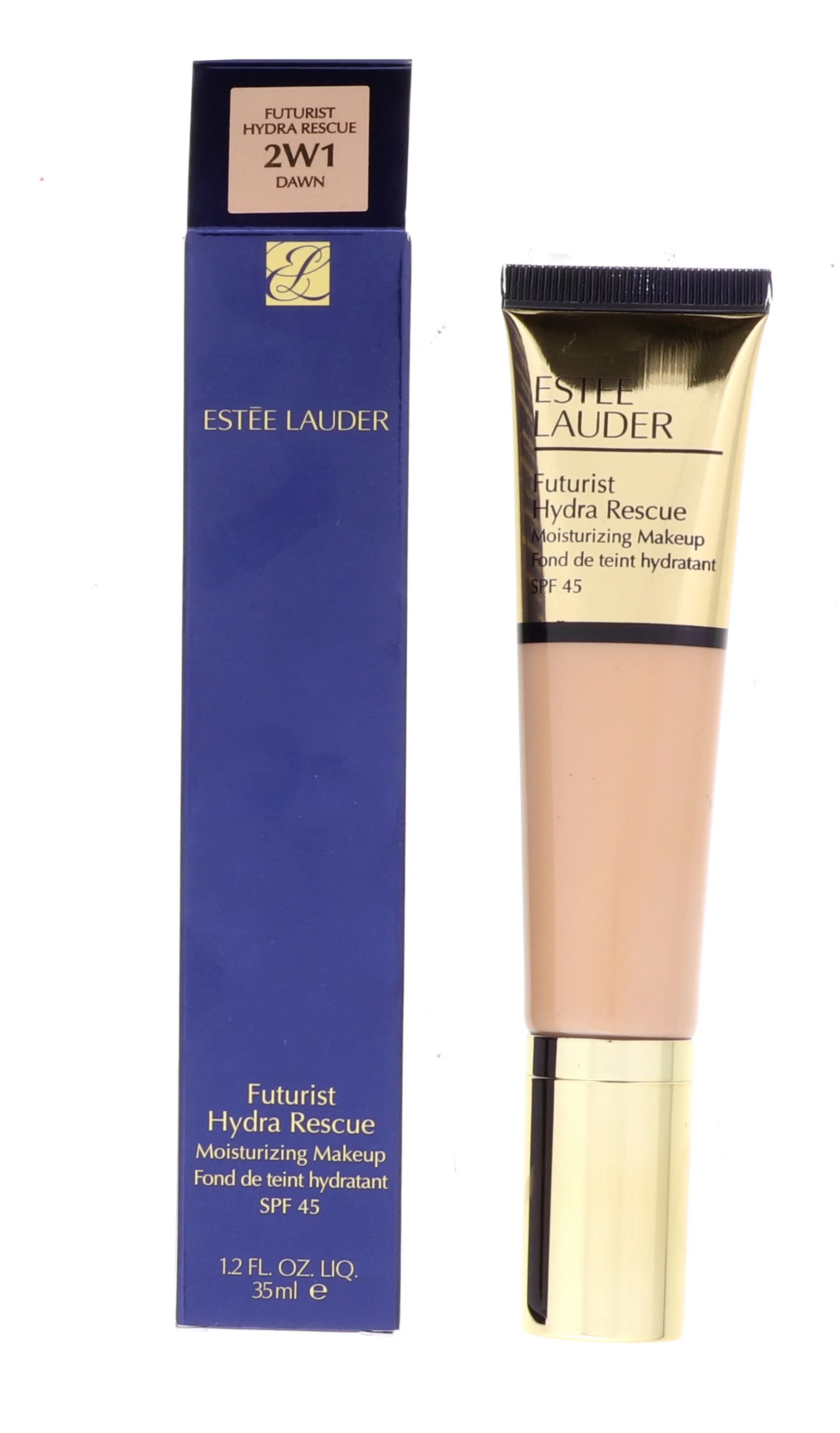 Estee Lauder Futurist Hydra Rescue Moisturizing Makeup SPF 45, 2W1 Dawn, 1.2 oz