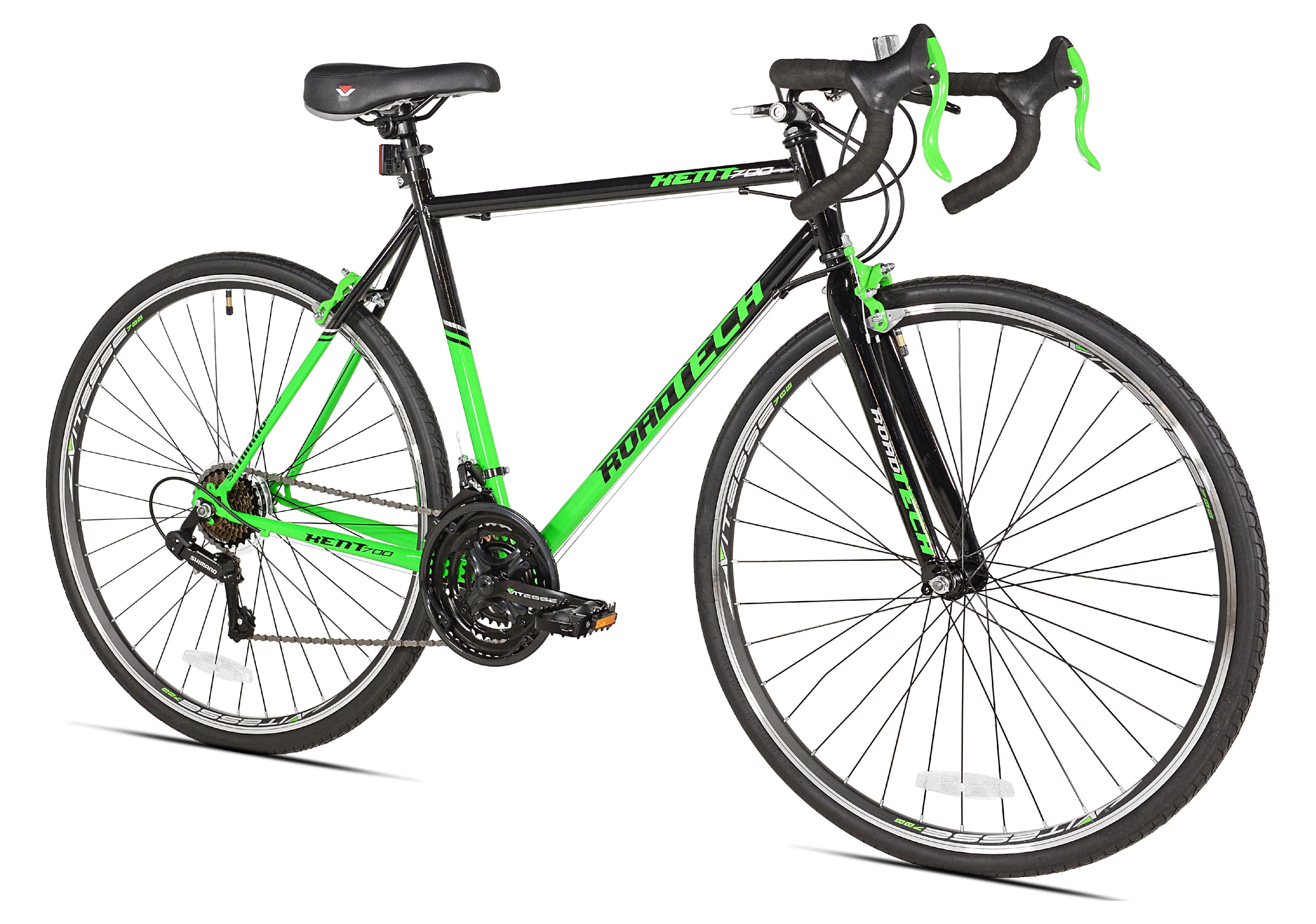 Kent 700c RoadTech Men's Bike, Black/Green