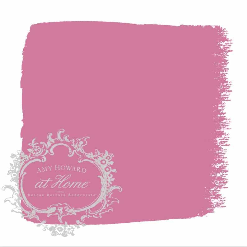 AMY HOWARD AT HOME: One Step Paint – Table for One – Chalk-Based Paint for Furniture, Cabinetry, and More. No Stripping, Sanding, or Priming! Made in the USA. Pink - Chalky Finish - 32oz