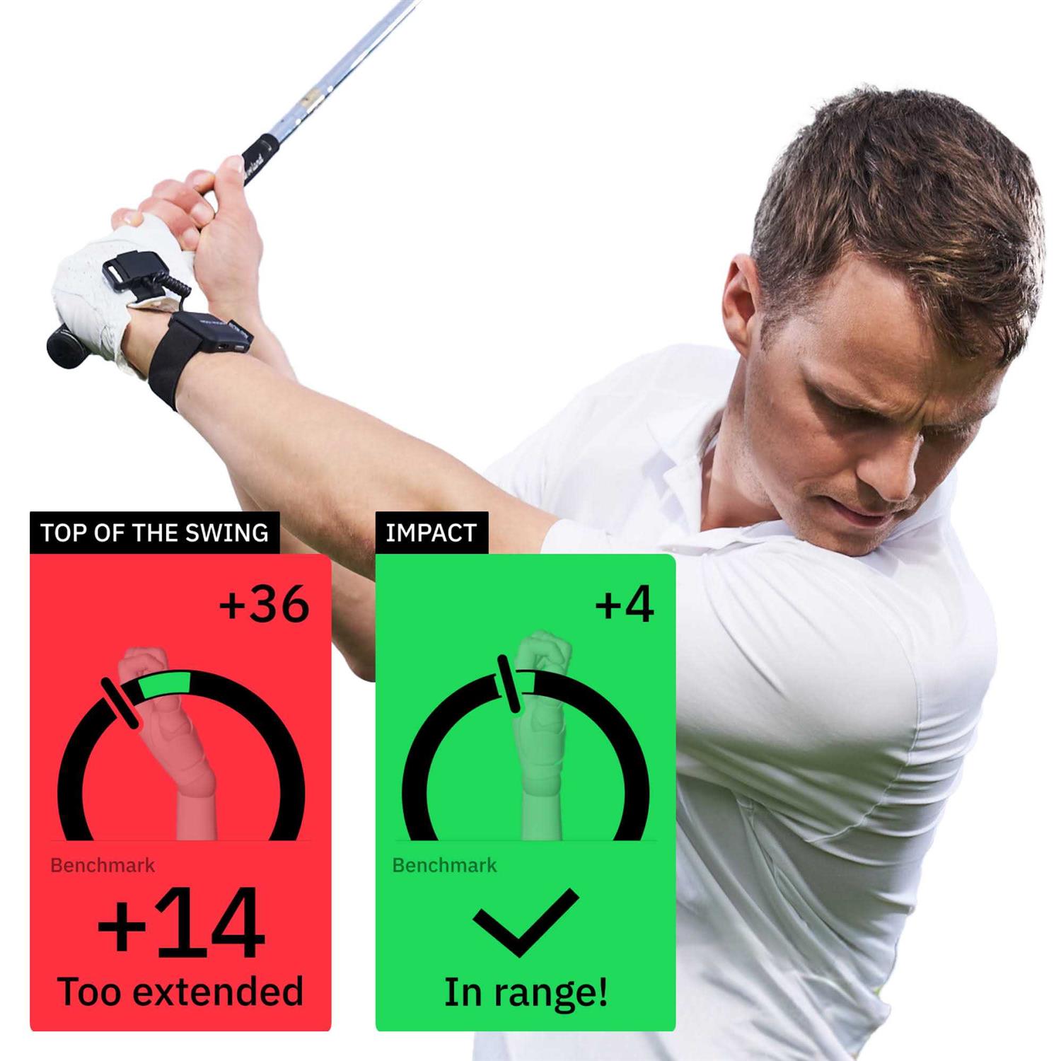 Hackmotion Plus Golf Swing and Wrist Angle Training Aid Provides Real-time Wrist Data to Fix common Swing Faults and Improve - Sports Supplies Online Store