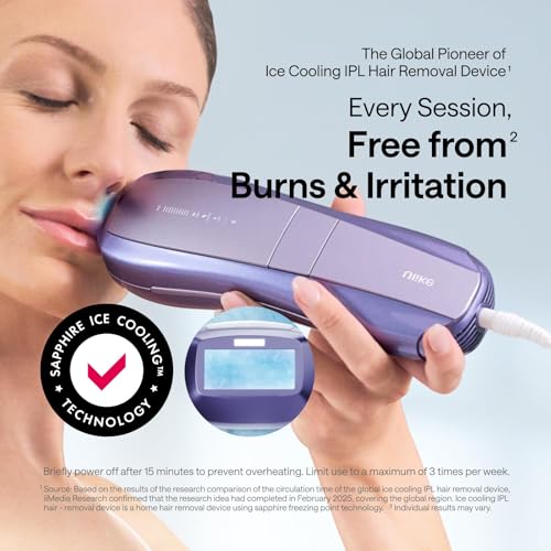 Ulike Laser Hair Removal Device Air 10 Ipl Gift for Women and Men, Ice Cool and Permanent Hair Reduction for Nearly Painless, Dual Lights, Skin Sensor & USHR Mode Hair Removal in 10mins from Home